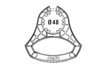 Рукоятка управления AL-KO 1931978 для опорного колеса диаметром 48 мм.