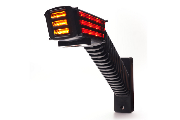 Левый габаритный фонарь WAŚ 2552L W297.5.1 SPOT LED на длинном кронштейне