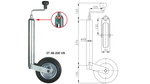 Опорное колесо с зажимом WINTERHOFF ST48-200VB+KLE48 150 кг 48 мм 505-725 мм
