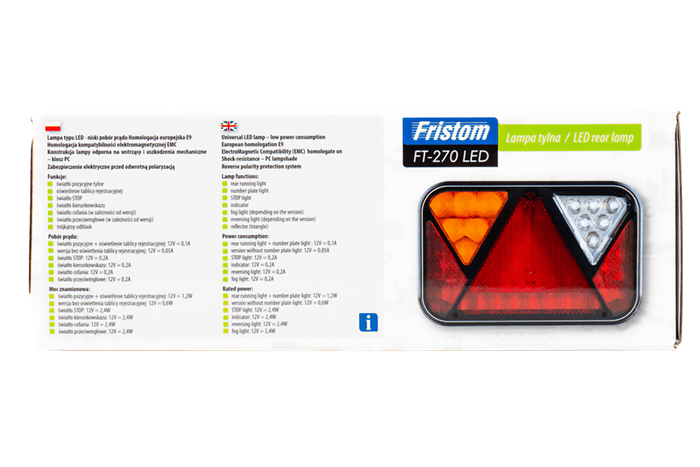 Задний фонарь FRISTOM FT-270 LED CANBUS 6 функций левый