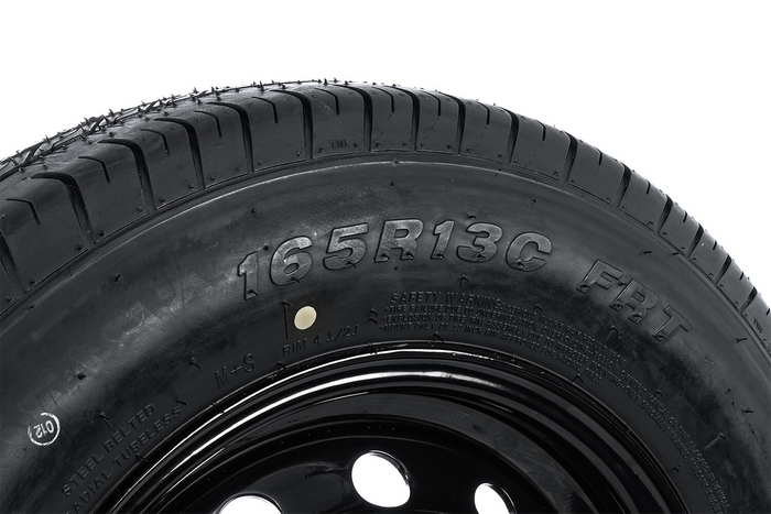 Pastiprināts piekabes ritenis LINGLONG TIRE 165/80 R13C 96/94N UNITRAILER RIM melns 4.5Jx13"H2 5x112 ET:30