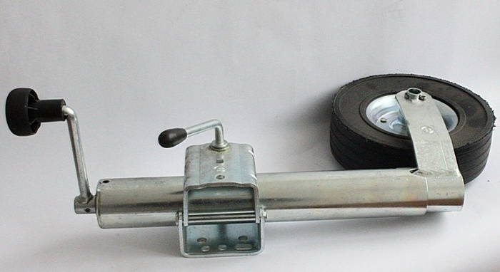 Žokeja ritenis ar skavu WINTERHOFF ST60-255SB+KLE60 250kg 60mm 525-755mm