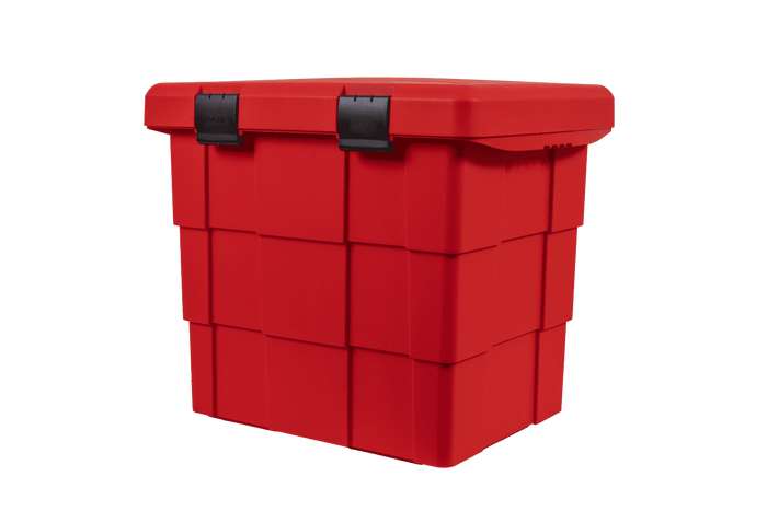 DAKEN 86014 PITBOX kaste beramkravu materiāliem, konteiners smiltīm, ceļa sāls 655x570x520mm 108.5l