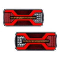 Задние фонари KAMAR X-SPIDER L2430+L2431, штыревой разъем 5PIN, 7 функций, левый+правый