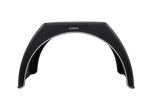 Dubultais spārns piekabei 15-16" DOMAR DK3120 plakana riteņu arka 1000/510mm ar baltu apmali