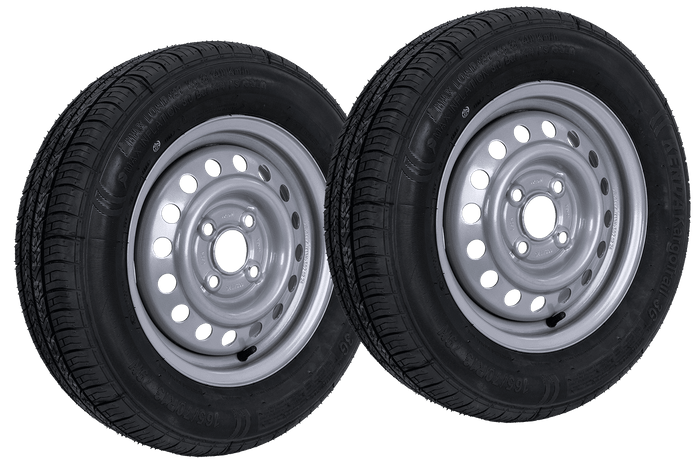 Комплект двух колес для прицепа KENDA TIRE 165/70 R13 79N KENDA RIM 4Jx13"H2 4x100 ET:30