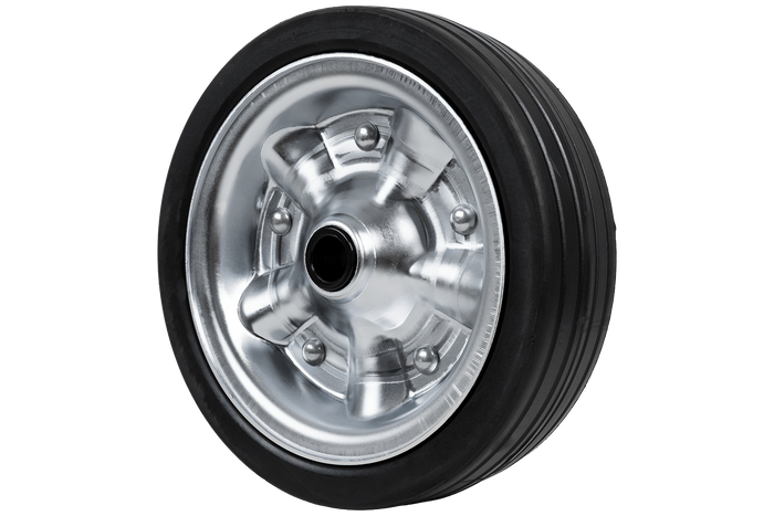 Rezerves ritenis KNOTT 405725.001 žokeja ritenim, izgatavots no cietas gumijas 225x65 mm