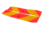Uzlīmes, atstarojošas uzlīmes, īsās HERMON, smago transportlīdzekļu marķēšanas plāksnes, 565x132mm, kreisā+labā