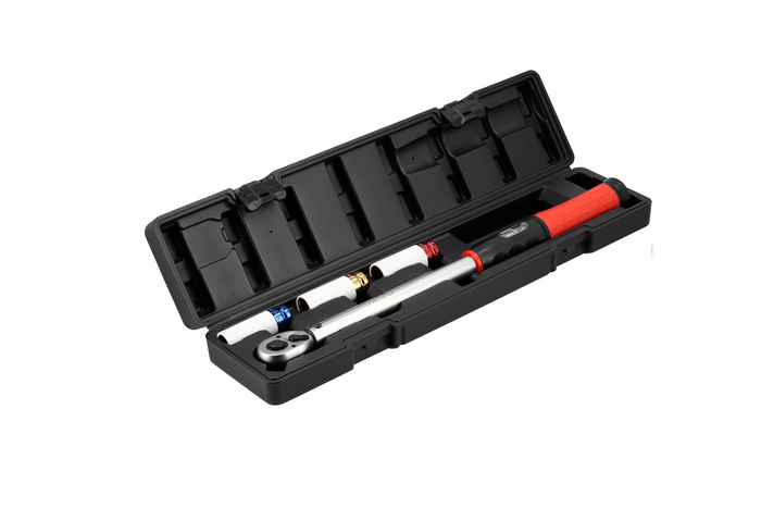 YATO 1/2" 40–220Nm 4 daļu griezes momenta atslēgu komplekts riteņu nomaiņai