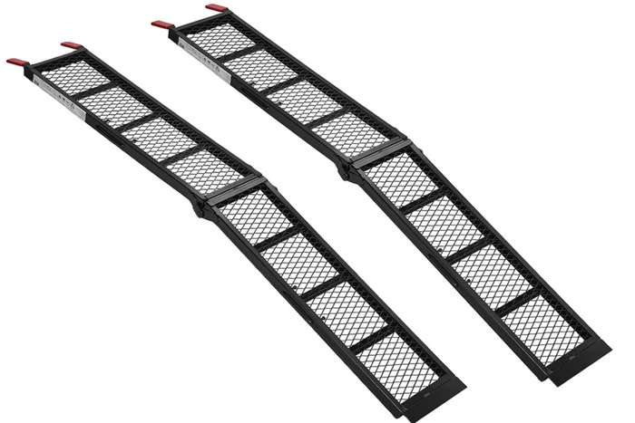 ProPlus 390094 salokāmas tērauda rampas piekabēm 203 cm 680 kg 2 gabalu komplekts
