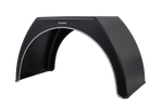 Dubultais spārns piekabei 15-16" DOMAR DK3120 plakana riteņu arka 1000/510mm ar baltu apmali